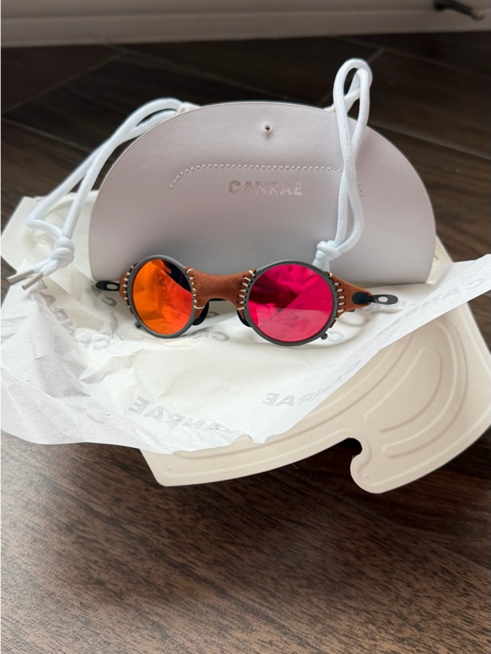 Canrae ARCHIVE Polarised Mirrored Orange Lenses Sunglasses